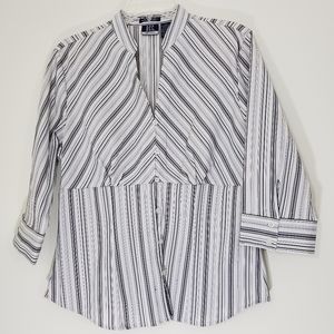 DCC *MISSY * long sleeve black/gray blouse…